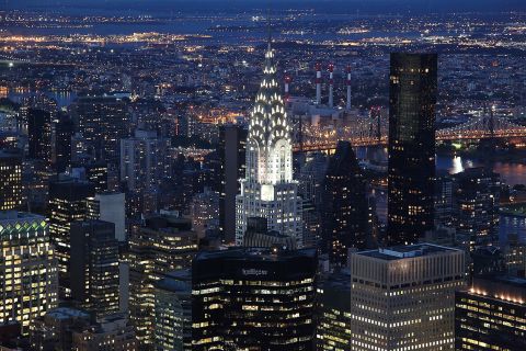 Builders installed the spire on New York's Chrysler Building on October 23, 1929 making it the world's tallest building at 319 meters. Five days later, the Wall Street Crash wiped nearly 13% off the stock market and precipitated the country's Great Depression.