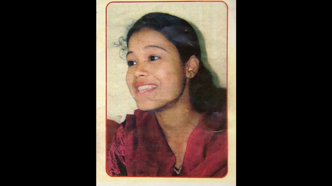Mukherjee as she looked before being attacked with acid. 