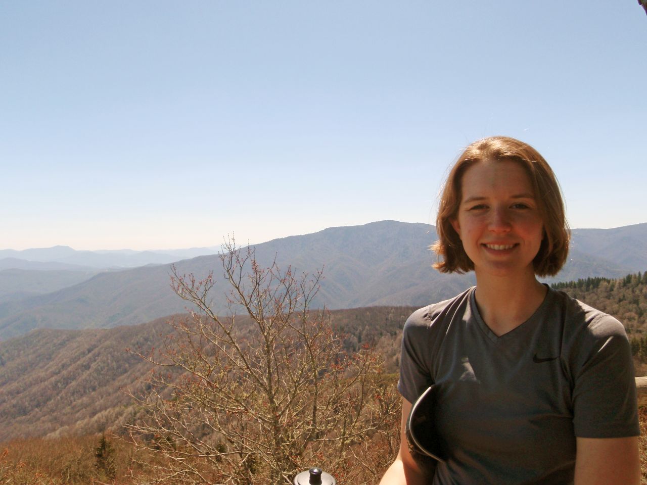 Great Smoky Mountains National Park  ranger Caitlin Worth, shown here on the Mount Cammerer Fire Tower hike, spent a lot of her childhood at the park.
