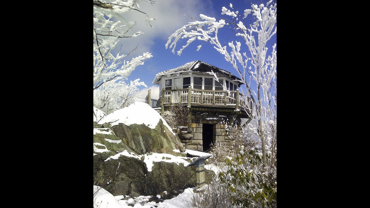 Worth's favorite spring and fall hike is to Mount Cammerer Fire Tower, but it's fairly intense: About 11 miles round trip or longer if you hike the loop. It's beautiful in the snow, too.