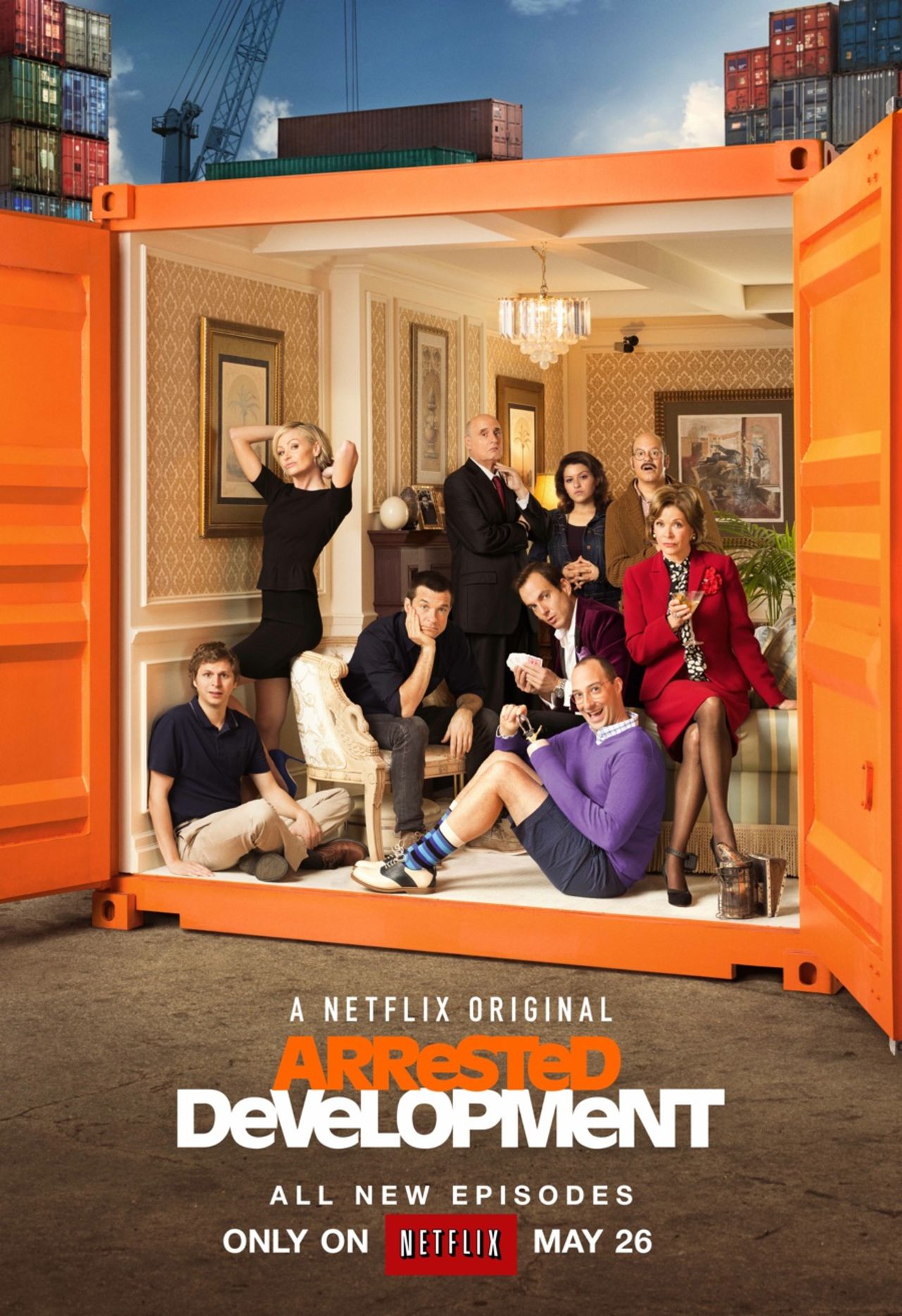 In the cult TV favorite "Arrested Development," Tony Hale (wearing purple) plays Byron "Buster" Bluth, the awkward and smothered son of George Sr. and Lucille Bluth. His home base is Mom's apartment.