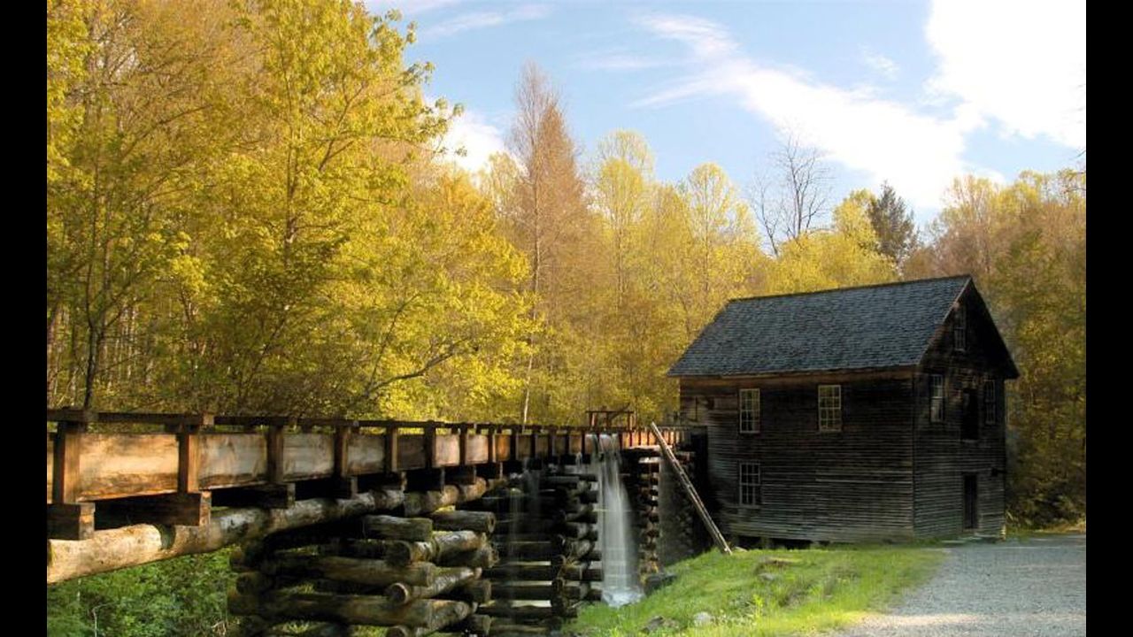 The historic Mingus Mill, built in 1886, helps children imagine life in the late 1800s.
