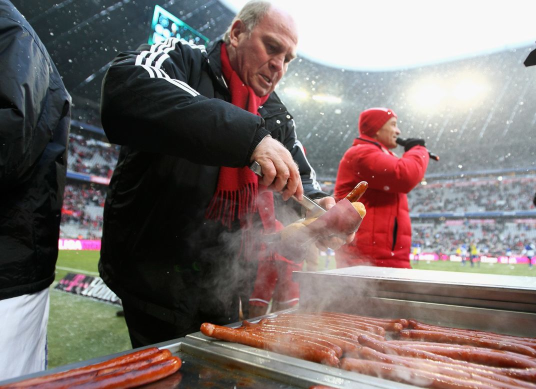 The Bratwurst, a traditional German sausage, is renowned all over the world and is a big favorite with football fans.