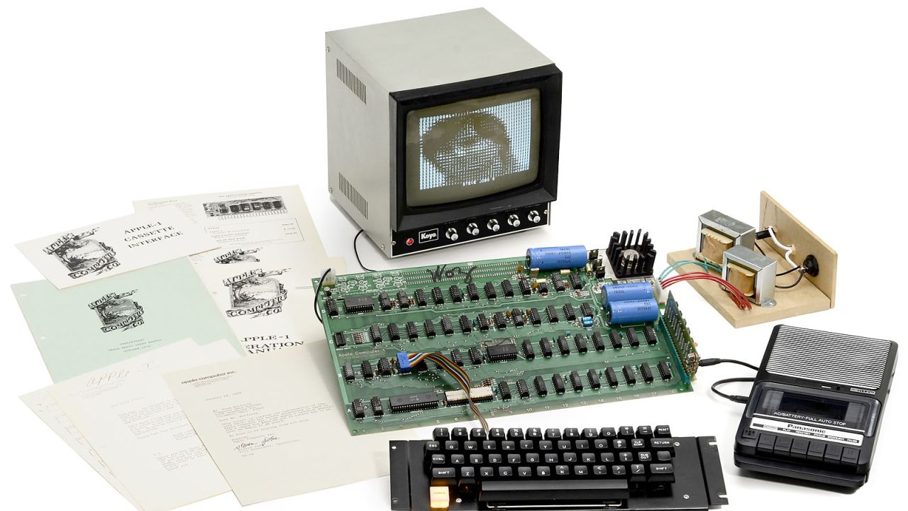 A rare Apple 1 computer is to be auctioned in Cologne, Germany. The original Apple was the first computer to be built by the California-based technology company. Up for auction is one of only six surviving "Apple 1" computers still in working order