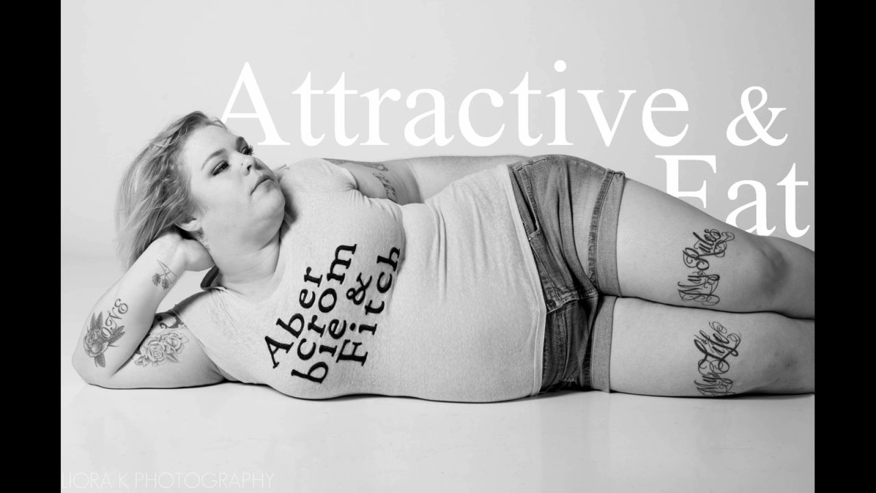 Jes Baker, who blogs under the name "The Militant Baker," changed Abercrombie and Fitch's logo to "Attractive & Fat" to challenge CEO Mike Jeffries' comments about marketing to "cool, good-looking people." The company doesn't carry above a size 10 or large for women.