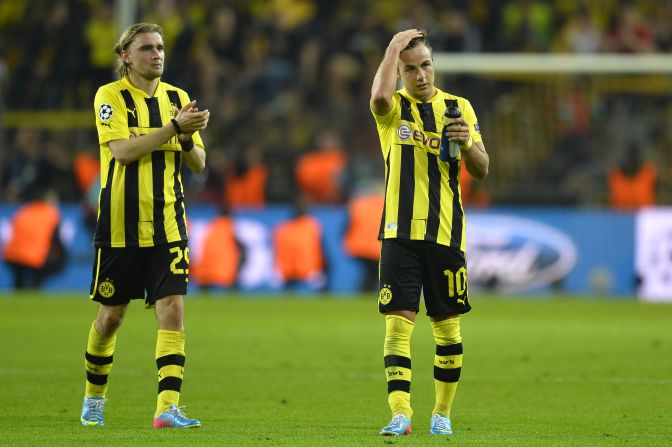 Borussia Dortmund's Mario Gotze will miss Saturday's Champions League final against future employers Bayern Munich because of a hamstring injury.