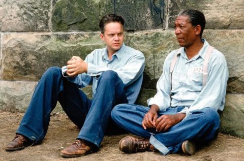 <strong>"Shawshank Redemption" (1994)</strong>: This story of two men who form a lasting friendship while in prison is a drama rather than the usual buddy movie comedy, but the work of Morgan Freeman and Tim Robbins is a duo performance at its finest.