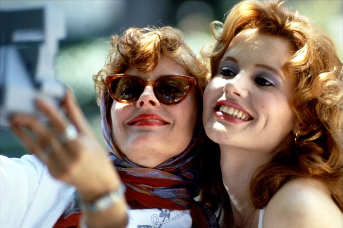 <strong>"Thelma & Louise"</strong> (1991) starts out as a road trip break from Thelma's (Geena Davis) crummy marriage but turns into a darker escape after Louise (Susan Sarandon) shoots a man when he tries to rape Thelma. <em>Lesson:</em> Don't carry cash; there are thieves everywhere.
