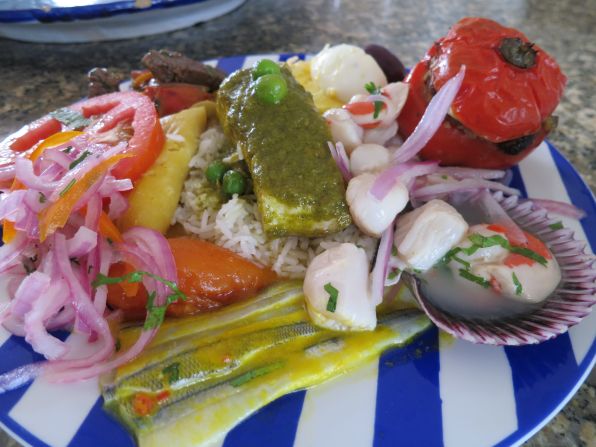 Ceviche -- fish that has been 'cooked' in citrus juices and spiced with aji or chiles -- is one of Peru's most iconic dishes.
