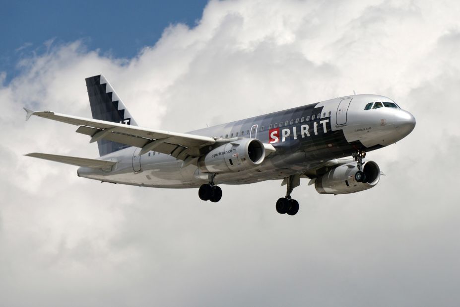 A snazzy paint job on this Spirit Airlines Airbus A319 caught Steve Bailey's attention.