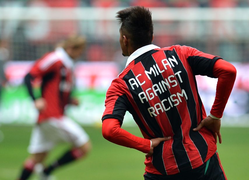 Ghana midfielder Kevin-Prince Boateng was subjected to racist abuse while playing for AC Milan in a January 2013 friendly against lower league Pro Patria. He reacted by walking off the pitch, earning support from across the world.