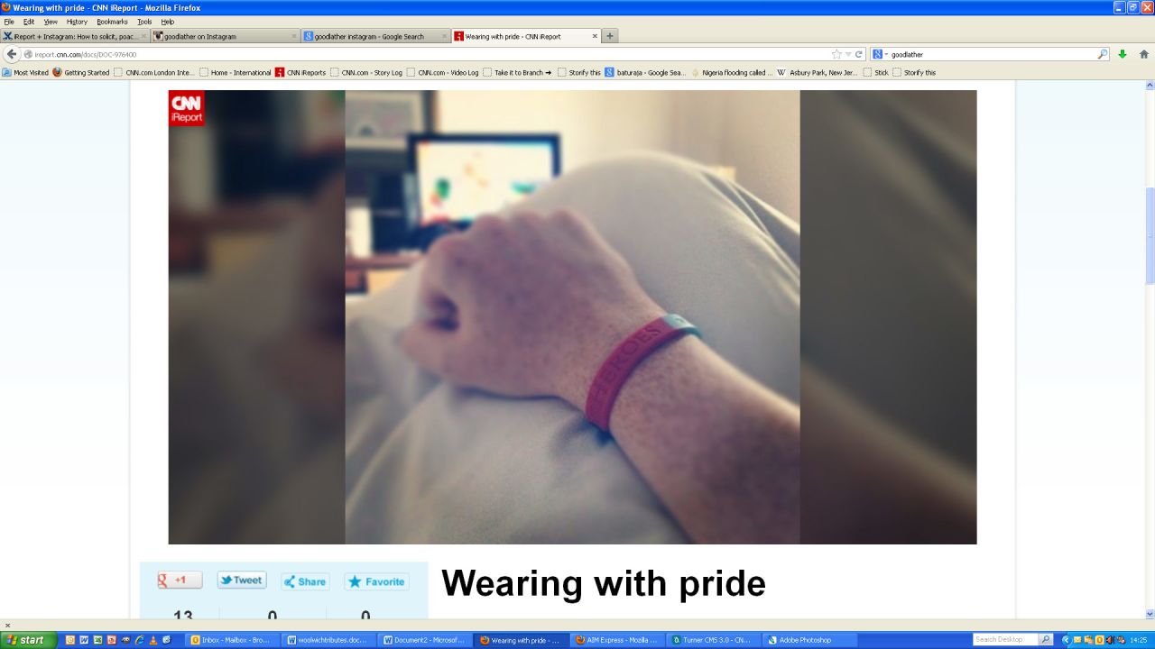 Jordan Rees shared his own image of a Help for Heroes armband. "In light of yesterday's events, I think it's especially important that we show sympathy for those directly affected," he said.