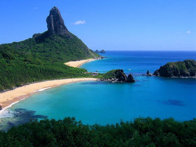 <strong>Fernando De Noronha, Brazil:</strong> Praia do Sancho is one of the best beaches in Fernando De Noronha, an archipelago of 21 tropical islands.
