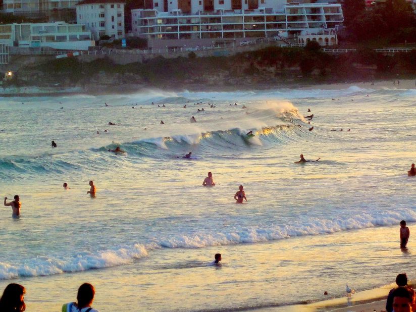 Sydney's Bondi Beach hosted the first ever gay surfers' group surf. The city also has one of the world's biggest and brashest gay pride events.