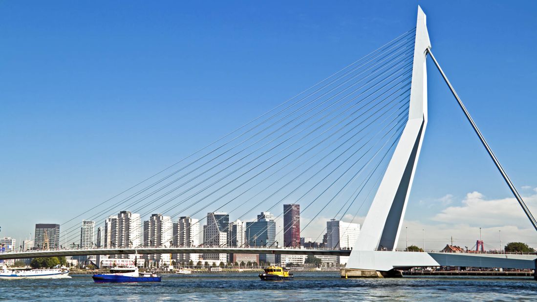Erasmus Bridge, Rotterdam, Netherlands.