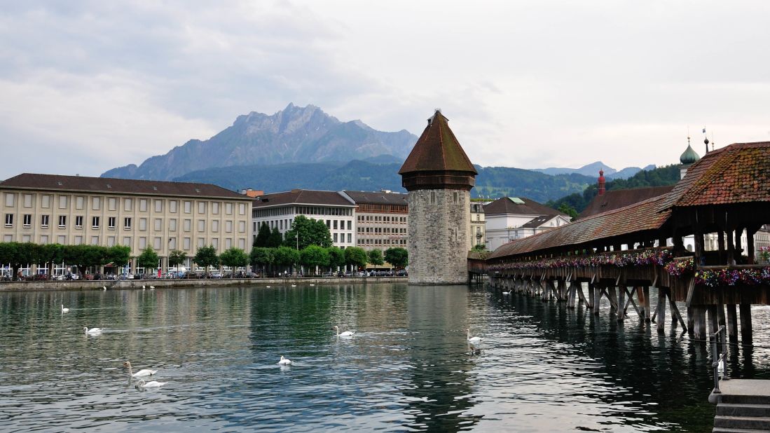 Chapel Bridge, Lucerne, Switzerland.