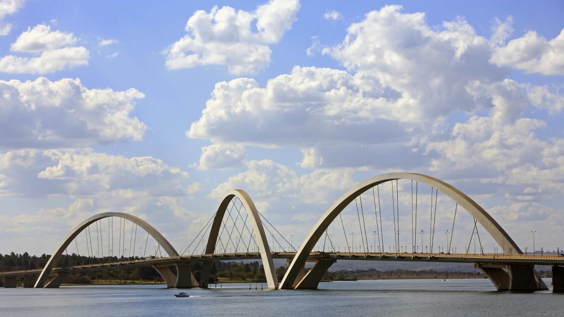 Juscelino Kubitschek Bridge, Brasilia, Brazil.