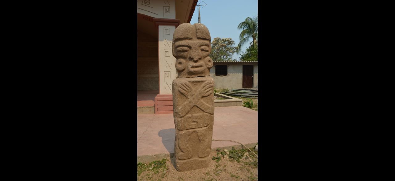 This statue of a ball player was found in Guerrero, Mexico. It could be more than 1,000 years old.