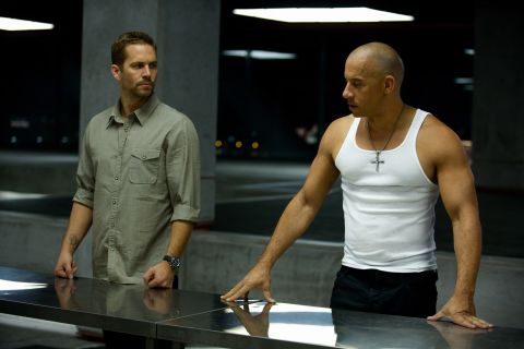 Walker's role as Brian O'Conner in the "Fast & Furious" franchise (here with Vin Diesel in the sixth film) helped make the actor a star.