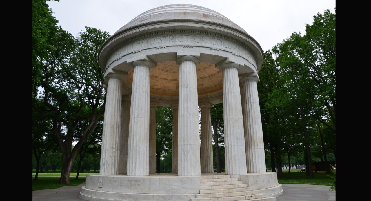 The District of Columbia World War I Memorial near the Tidal Basin.