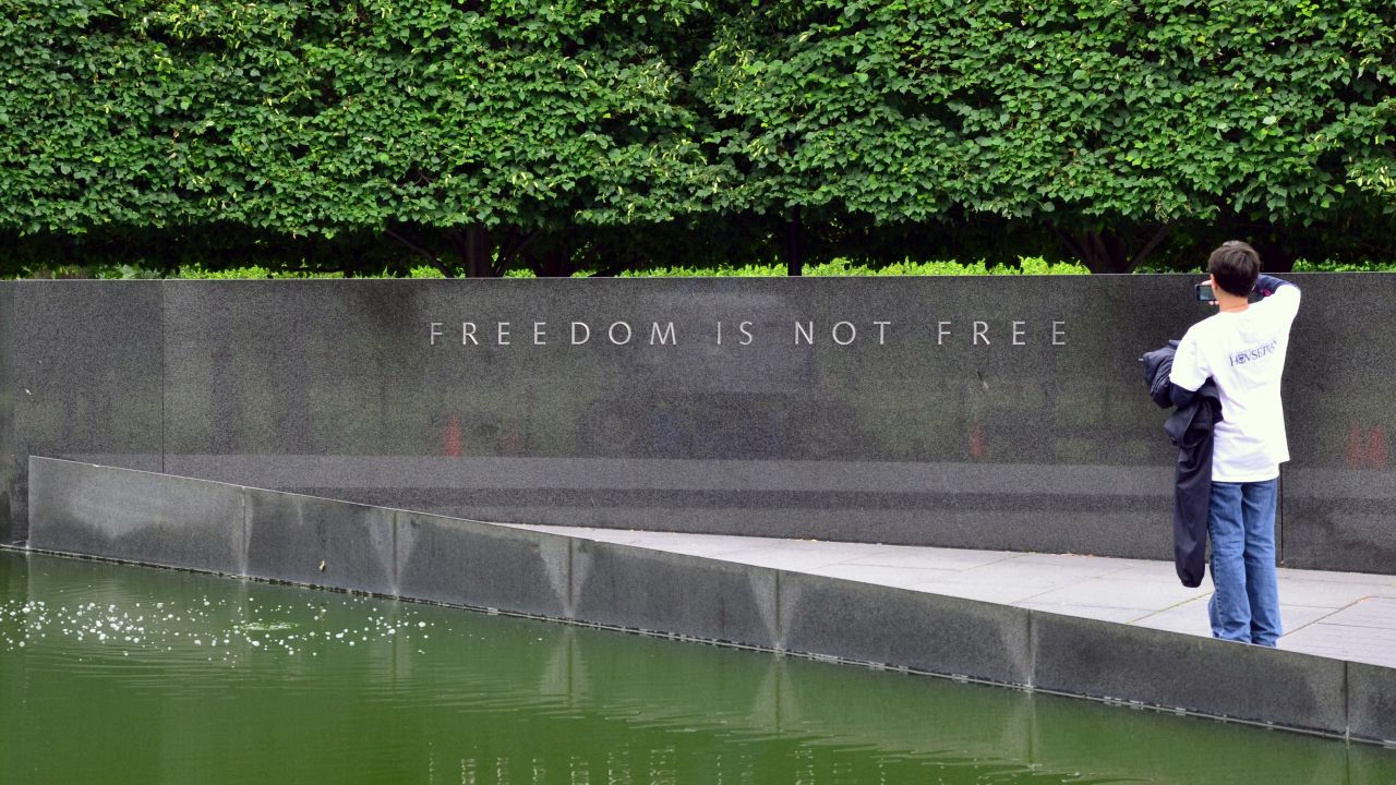 The Korean War Veterans Memorial carries a simple message.