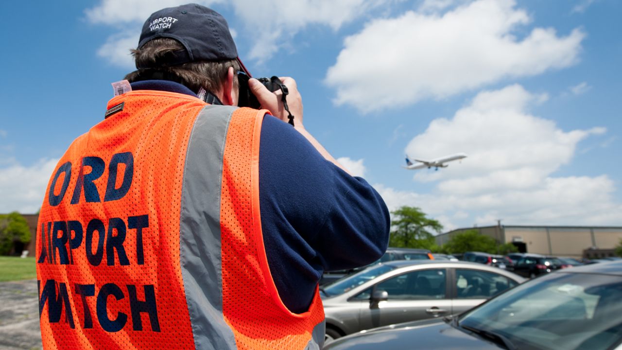 If you're one of the millions of travelers who fly into Chicago every year, you might want to thank them -- because they're helping the FBI, Transportation Security Administration and other authorities protect<strong> </strong>you<strong> </strong>from terrorists. Spotters undergo police background checks and are trained to recognize and report suspicious activity to police. Their motto: Observe, document and report.<br />