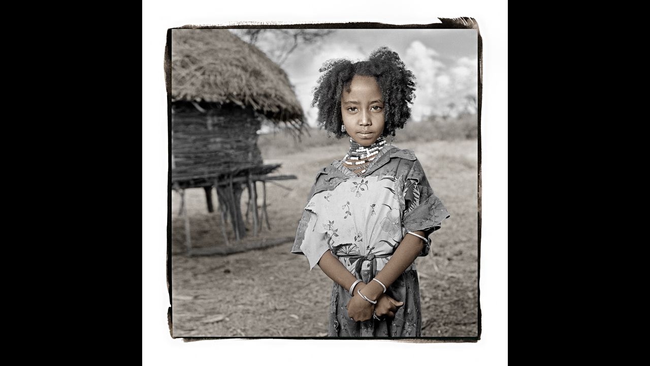 <strong>Rufo, 7 (Yabelo, Ethiopia)</strong><br />Rufo is also part of the Boran tribe, but she cannot attend the school that recently opened in her territory. Her mother could spare the labor of only one of her seven children, so she chose Rufo's sister Loco to get an education. Like most Boran girls, Rufo spends her days collecting water and firewood and helping her mother cook. Her labor plays a vital role in her family's survival.