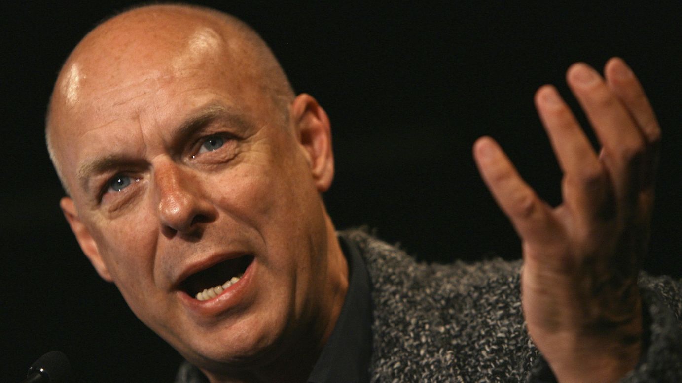 Composer and musician Brian Eno refers to himself as an "evangelical atheist." <a href="http://www.youtube.com/watch?v=2shEwFjhzA4" target="_blank" target="_blank">In 2007, he told the BBC</a>, "What religion says to you, essentially, is that you're not in control. Now that's a very liberating idea. It's quite a frightening idea as well, in some ways."