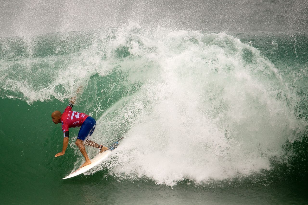 The 11-time world champion still competes at the highest level, often taking on surfers who weren't even born when Slater won his first title. At 41, he was a quarter finalist in the Billabong Rio Pro in Brazil on May 18, 2013.