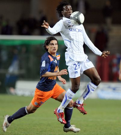 Last summer Monaco spent $6.4 million on Delvin N'Dinga, who is pictured here chesting down the ball, in buying the Congolese international from Auxerre. Former Monaco chief executive Tor Kristian Karlsen questioned whether Monaco's tax dispute with the French football authorities might prompt the club to stop buying players from Ligue 1 clubs.