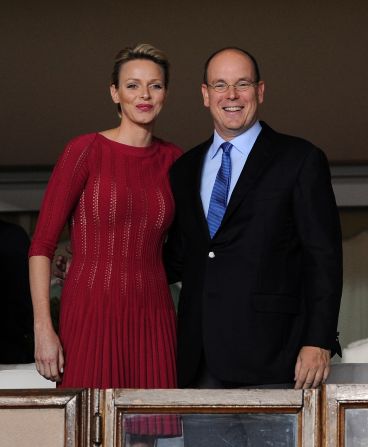 Monaco might not attract big crowds, but they do have some regal supporters, notably club patron Prince Albert II of Monaco, who is pictured here with his wife Princess Charlene.