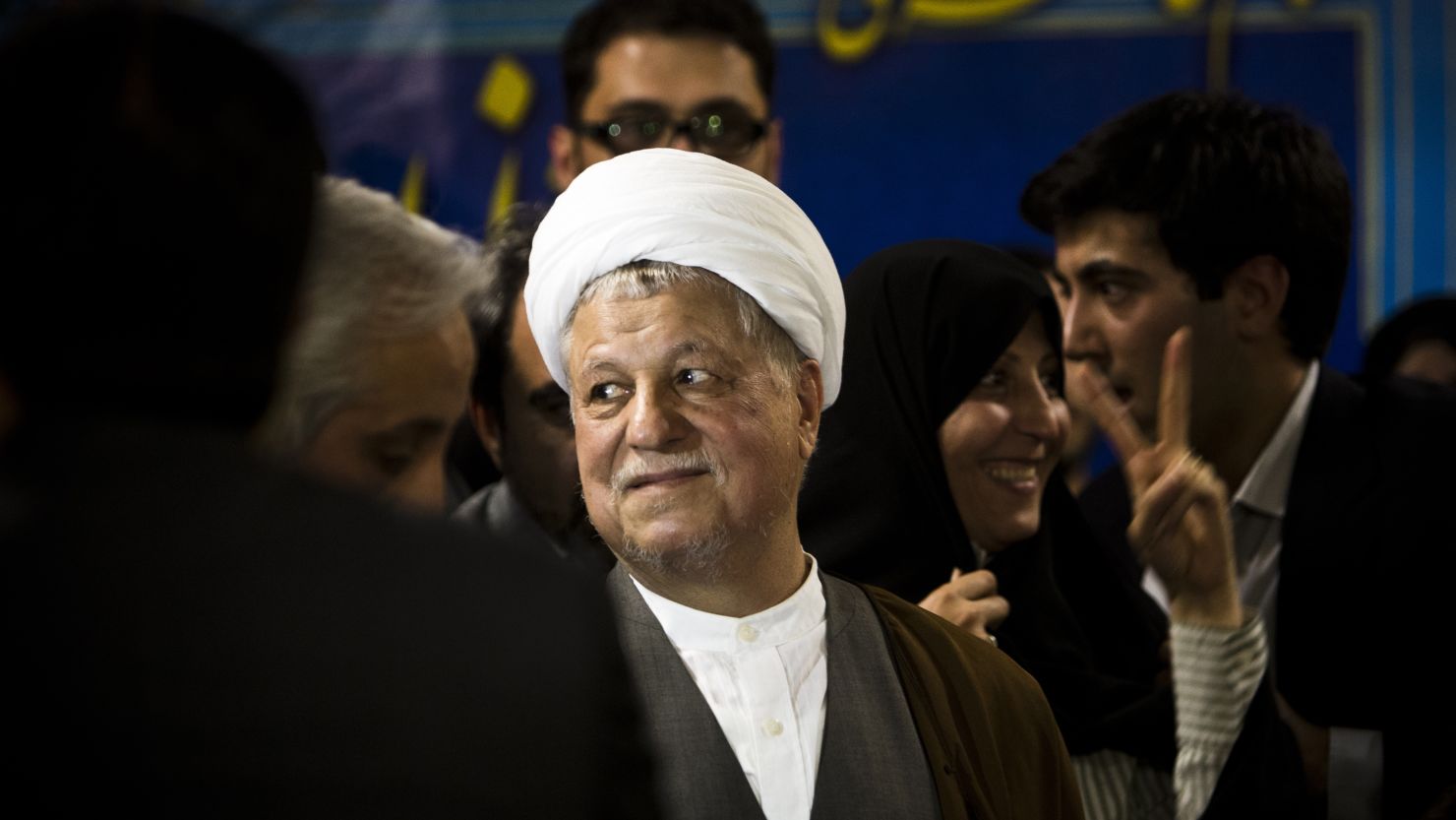 Former Iranian president Akbar Hashemi Rafsanjani registers his candidacy in Tehran on May 11, 2013.