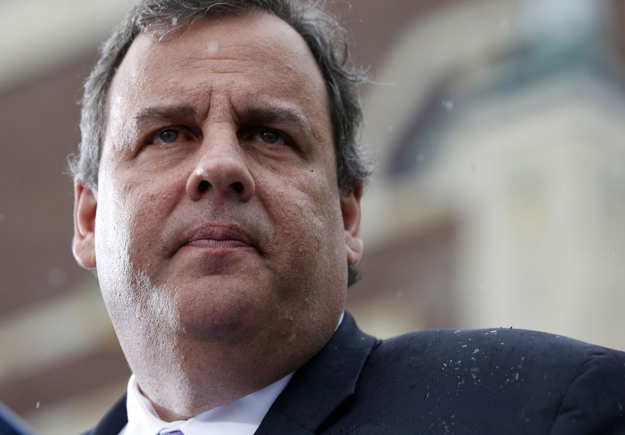 Christie introduces Obama on May 28. "New Jersey is more important, our citizens' lives are more important than any type of politics at all," he said. The Republican governor was criticized last year when, at the height of the 2012 presidential campaign, he appeared with Obama after the storm and praised the Democratic president's response.