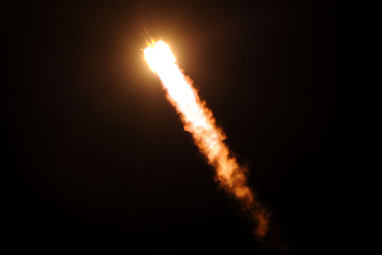 Russia's Soyuz TMA-09M spacecraft blasts off from the Baikonur Cosmodrome in Kazakhstan early on Wednesday, May 29. A Russian rocket carrying an international crew of U.S. astronaut Karen Nyberg, Russian cosmonaut Fyodor Yurchikhin and Italian astronaut Luca Parmitano launched from Kazakhstan and docked on the International Space Station. <a href="http://www.cnn.com/2012/10/23/world/gallery/iss-mission/index.html">See photos from the last launch to and from the space station.</a>