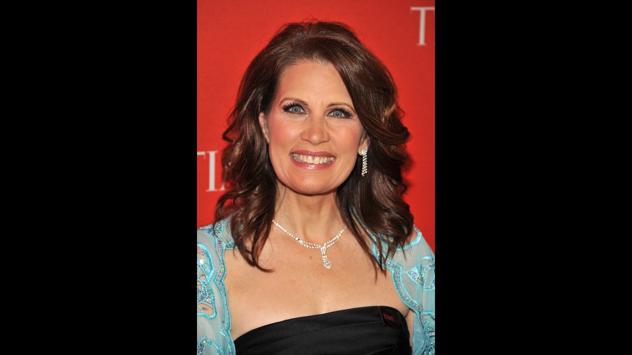 Bachmann attends the Time 100 Gala at Lincoln Center in New York in April 2011. The magazine <a href="http://www.time.com/time/specials/packages/article/0,28804,2066367_2066369_2066474,00.html" target="_blank" target="_blank">named her one of the 100 most influential people </a>in the world that year.