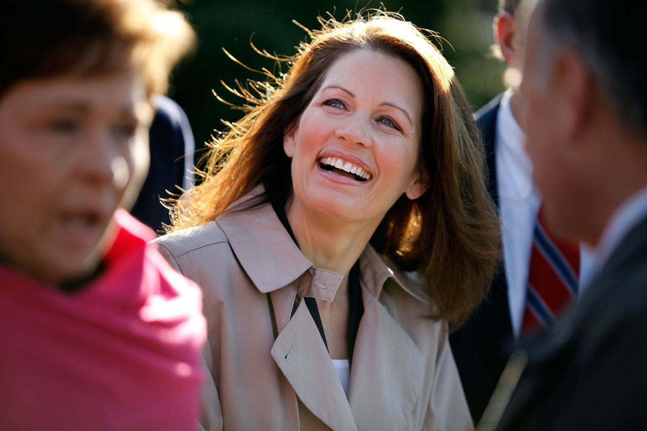 Bachmann joins fellow House Republicans at a December 2009 news conference outside the U.S. Supreme Court to blast Attorney General Eric Holder's decision to try Khalid Sheikh Mohammed and four other terrorist suspects in court in the United States. Holder later announced <a href="http://www.cnn.com/2012/04/04/us/khalid-9-11-charges">the five would face a military trial at Guantanamo Bay, Cuba</a>.