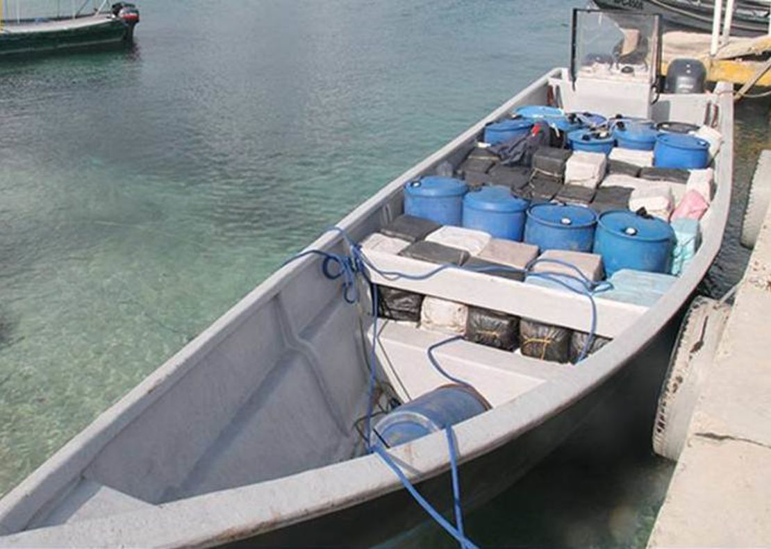 This speedboat was found carrying more than 3 tons of cocaine, authorities say.