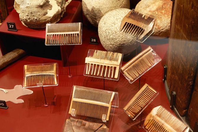 More than 80 combs were recovered from the Mary Rose, many with their owners, suggesting they were important items. The combs were used to remove nits and fleas -- some of those recovered still have the remains of nits visible on the teeth. 