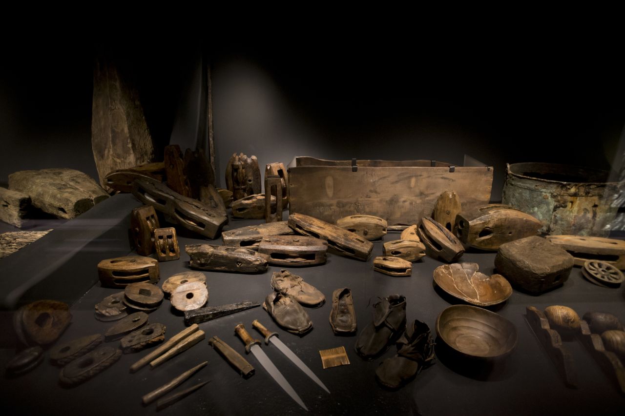 Many items recovered from the wreck of the Mary Rose are exhibited in the new museum.