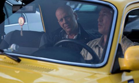 The traffic is always horrendous when time is of the essence. Unless, of course, the star needs a parking space, as those are always readily available. Here, Bruce Willis as John McClane in "A Good Day to Die Hard" tries to make it to his destination.