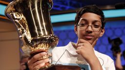 Arvind Mahankali, a 13-year-old from Bayside Hills, New York, won the Scripps National Spelling Bee, spelling "knaidel," a dumpling, on May 30.  Definitions for the words spelled were taken from Merriam-Webster.  Take a look back at previous winners.