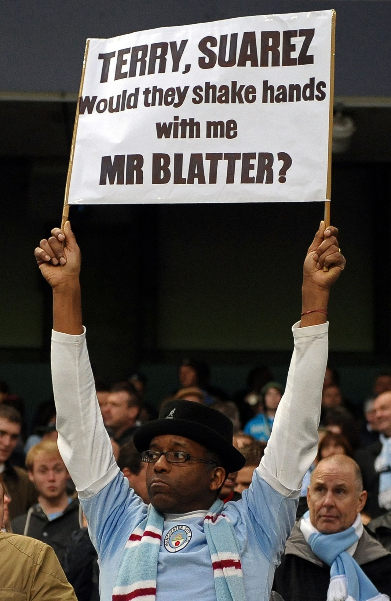 Blatter's new-found vigor to tackle racism was at odds with his sentiments in a 2011 interview with CNN when he expressed his belief that there was no on-field racism in football and that players who think they have been abused should simply say "this is a game." He later said his comments had been misinterpreted.