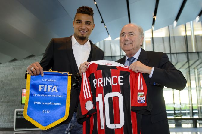 Boateng's protest caused football's authorities to step up their efforts to tackle the problem and the now Schalke player was invited to sit on a racism and discrimination task force, set up by soccer's world governing body FIFA. He also met with FIFA president Sepp Blatter.