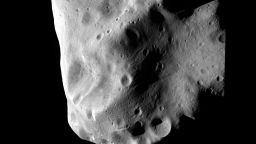 his handout image provided by the European Space Agency, transmitted by the space craft Rosetta, shows the asteroid Lutetia at closest approach July 10, 2010 between Mars and Jupiter in outer space.