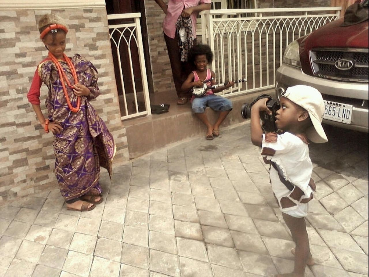 "The creative home environment with unquestioned access to series of cameras is a key factor [in his interest in photography] Pius says. 