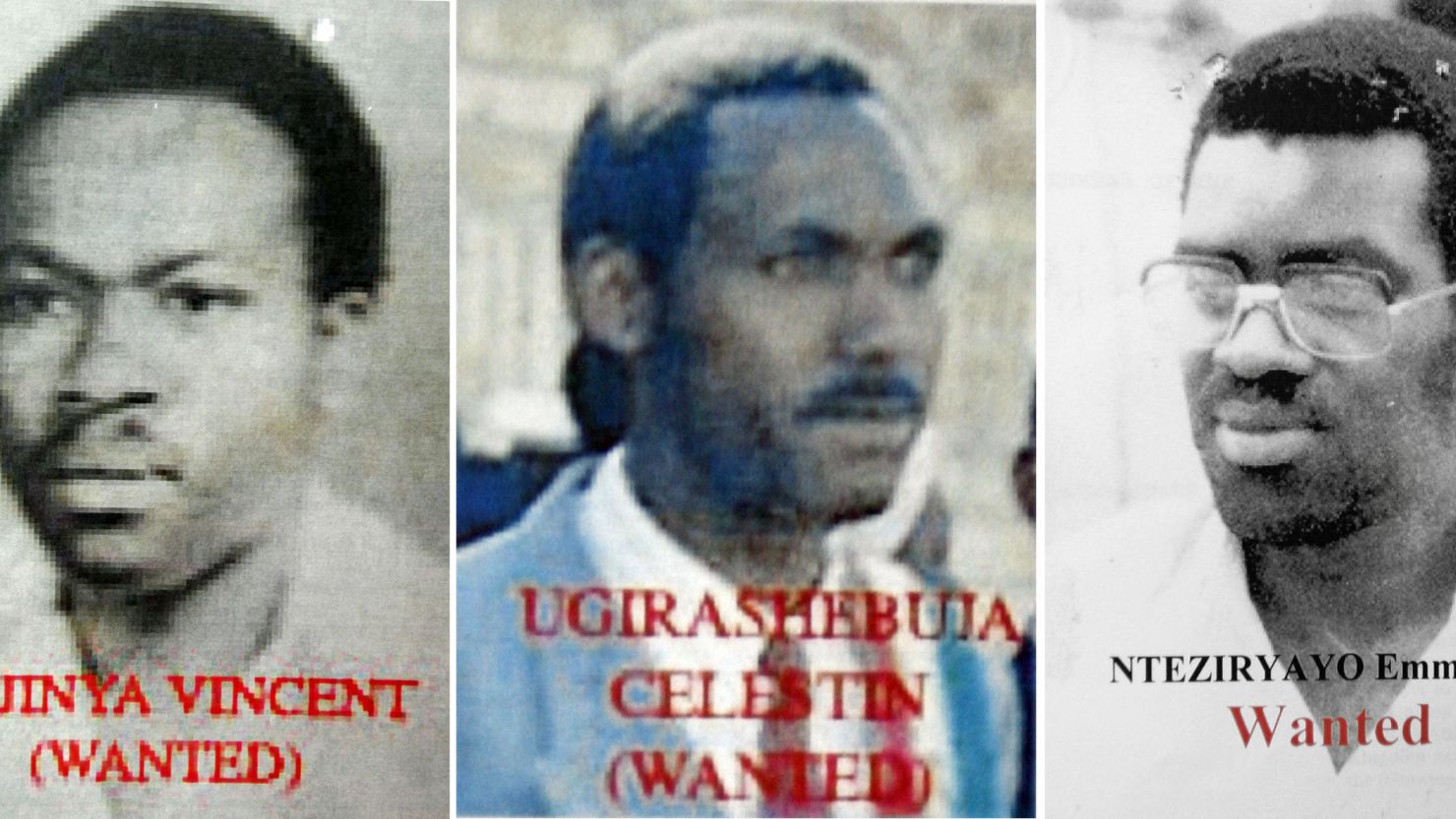 (File) Combo photo released 07 November 2006 by Kigali's prosecutor office shows pictures of three of the men arrested.