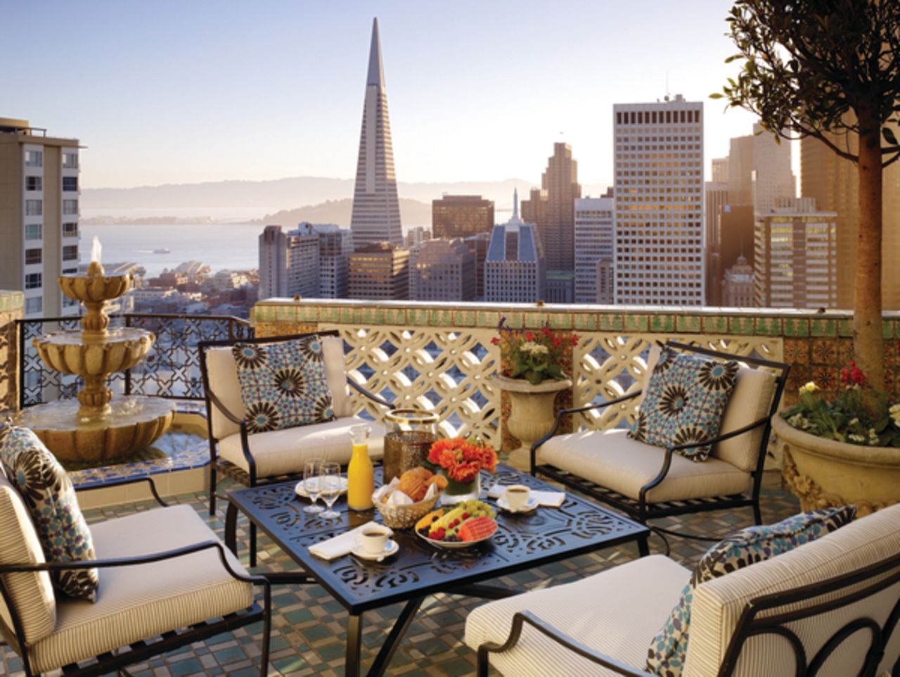 This Penthouse comes with a formal dining room seating 60 people, but everyone needs a secret refuge from the hoi polloi now and then.