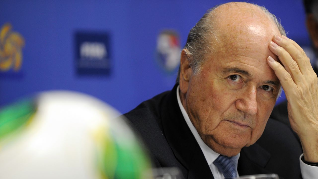 FIFA president Sepp Blatter said "despicable events" cast a "long shadow" on soccer this year. 