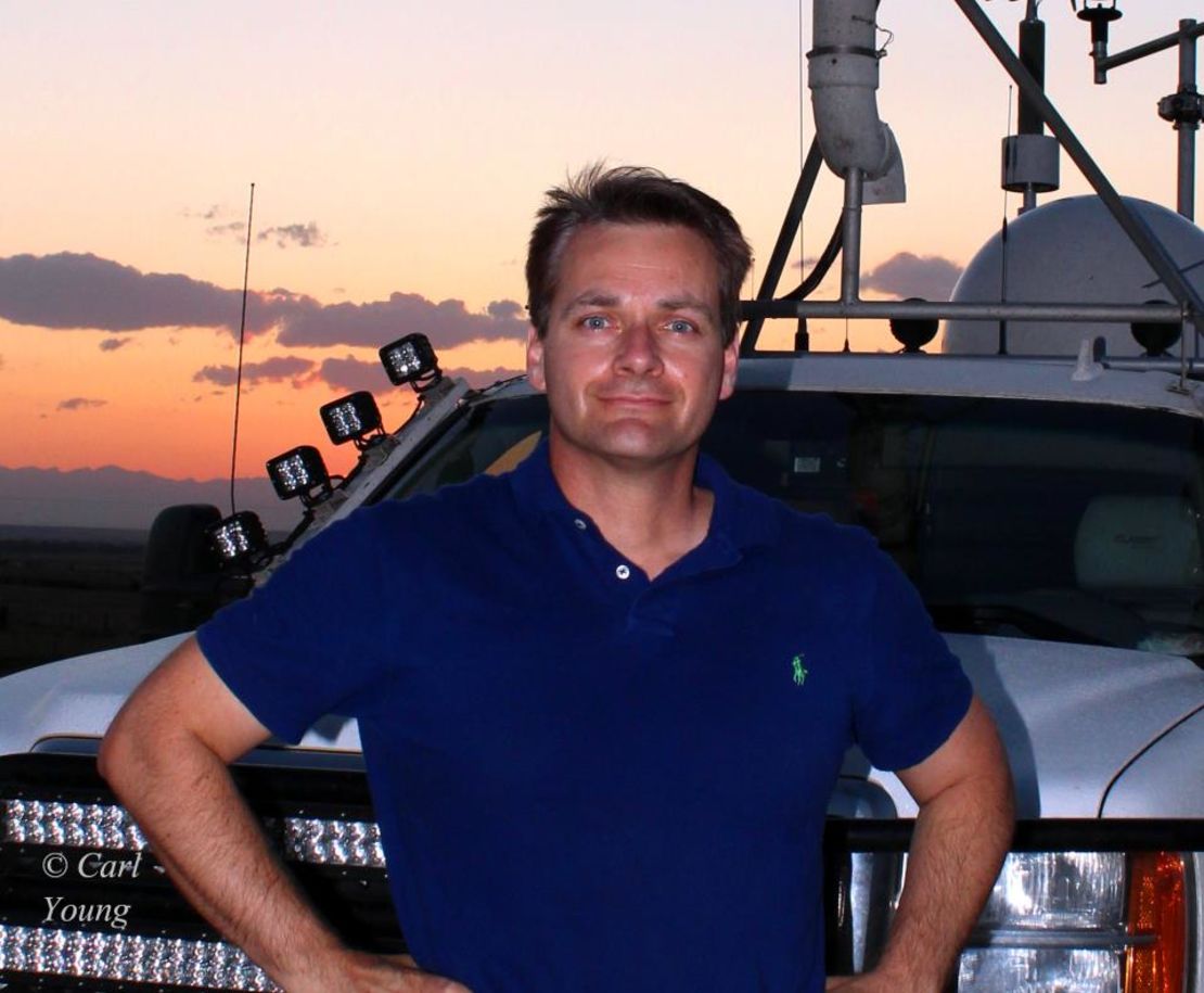 TWISTEX team member Carl Young was killed on Friday, along with Tim and Paul Samaras, while chasing a tornado.
