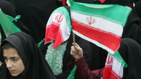iran flag women 